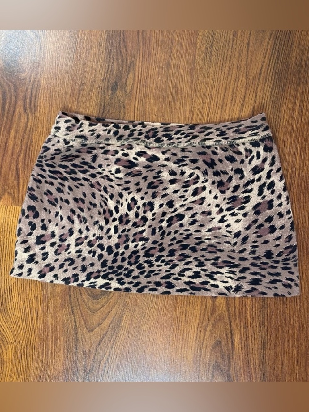 🍒 Lux 🍒 Leopard Cotton Mini Skirt